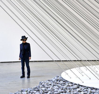 Yoko Ono llega al Museo Guggenheim