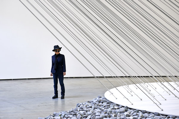 Yoko Ono llega al Museo Guggenheim