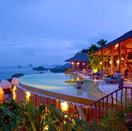 Aperitivos y comidas en el Hilltop del Six Senses Yao Noi