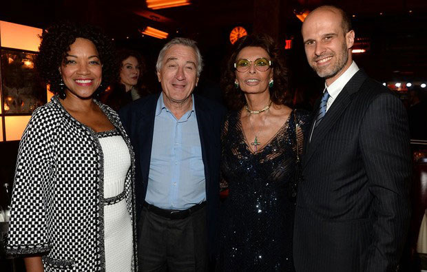 Robert de Niro y Sophia Loren en el Festival de Cine de Tribeca