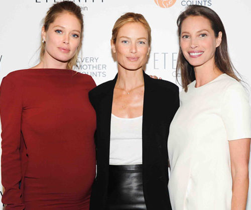 Doutzen Kroes, Carolyn Murphy y Christy Turlington