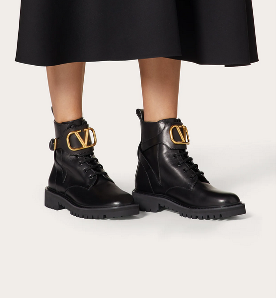 bota militar de valentino